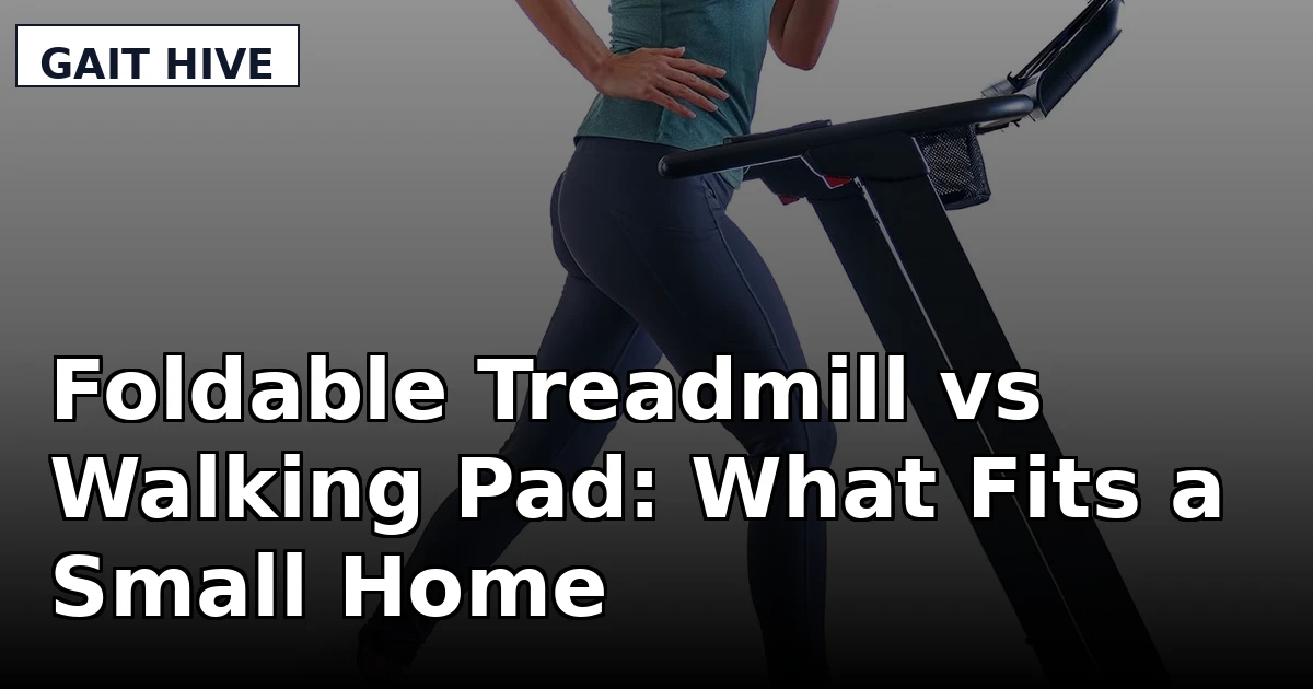 Foldable Treadmill vs Walking Pad: What Fits a Small Home