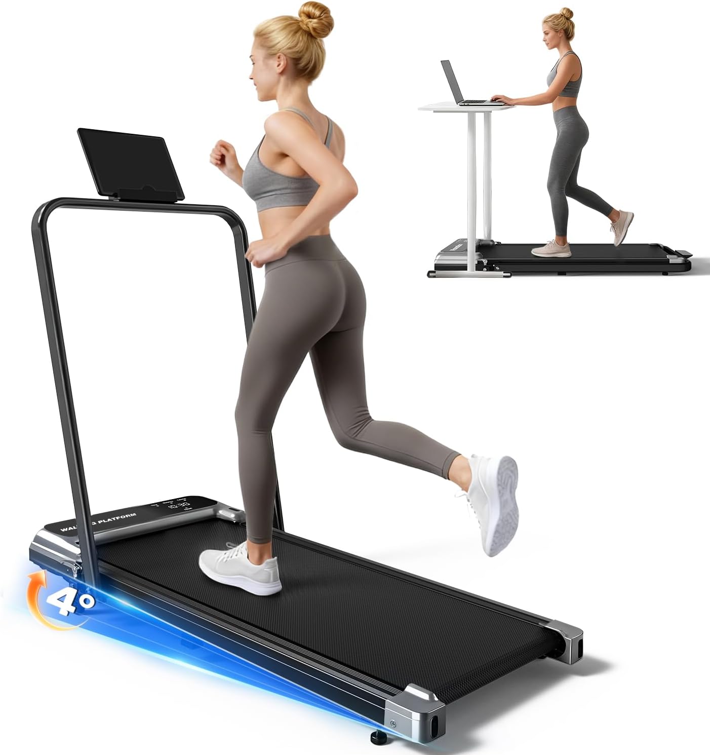 Walking Pad with Incline and Handle (B0GGLS9NQV)